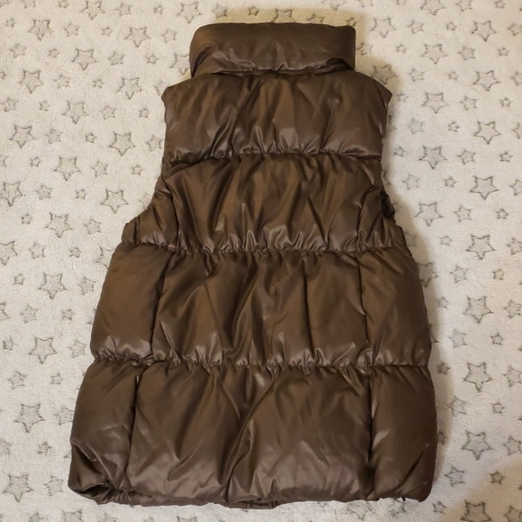 3/$20 Gap Brown Puffer Down Vest Medium - Picture 2 of 5